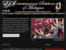 Tablet Screenshot of entertainmentsolutionsmi.com